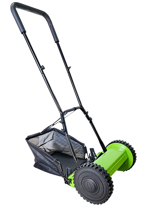 Cortador De Grama Manual Com Cesto E Regulagem