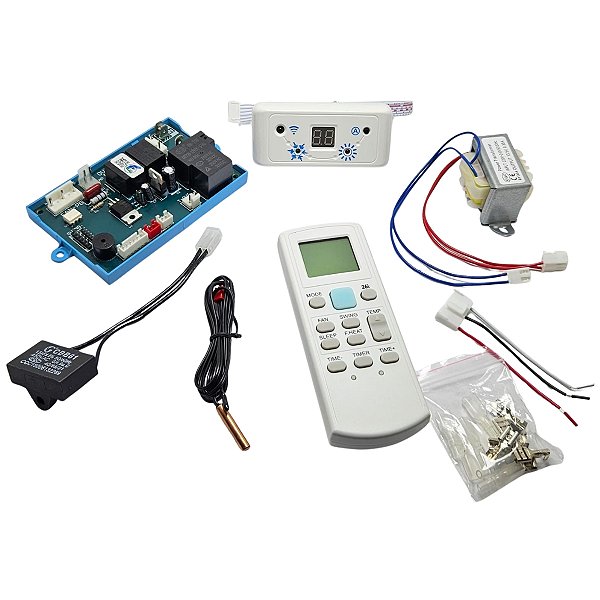 Kit Placa Ar Condicionado Split Universal C/ Controle Remoto
