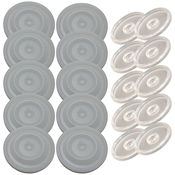 Membranas Pulsador Pneumático Gimenez 10 Grandes e 10 Pequenas Ordenha