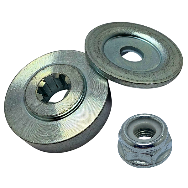 Kit Porca Arruela Flange 6Dts Roçadeira Importada26/33/43/52