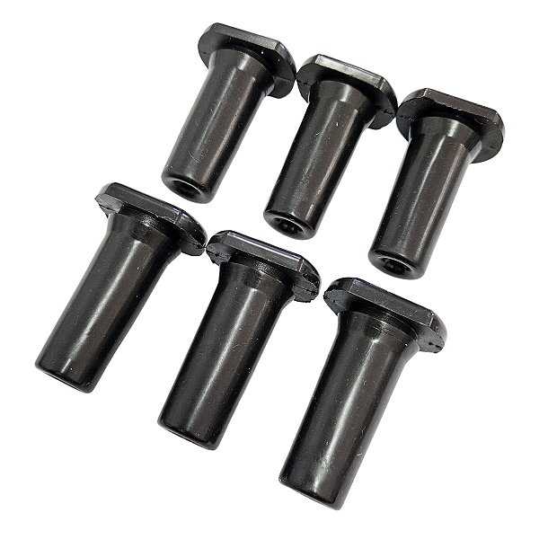 Kit 6 Und BICO PARA BALDE AMAMENTADOR PRETO IMP