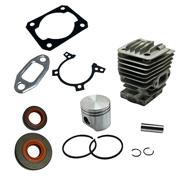 Kit Cilindro Juntas Retentores Compatível C/ Roçadeira Fs220