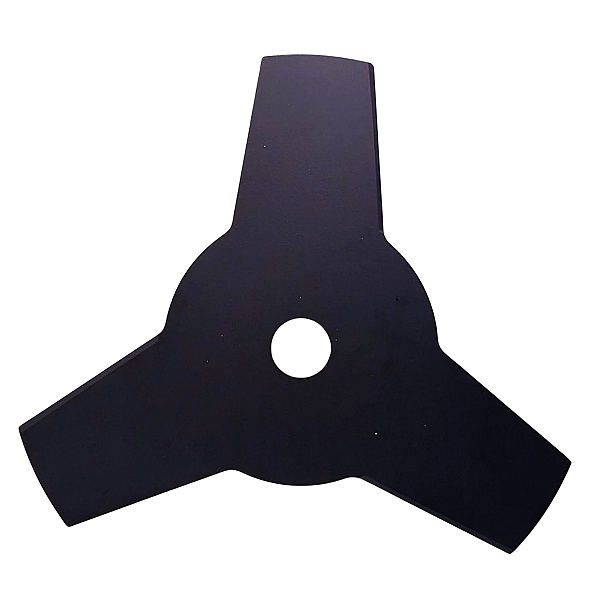 Lâmina Faca 3 Pontas Roçadeiras 255mm Furo 1 Polegada