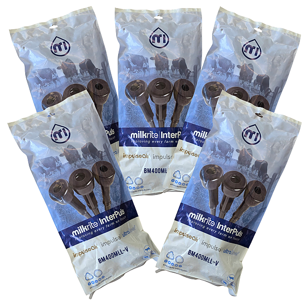 Kit com 05 jogos Insuflador Ordenhadeira Bm400mll Compatível com Boumatic
