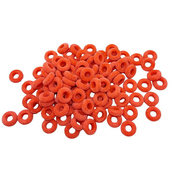 ANEIS P/CASTRAR COR LARANJA WALMUR 100 UN