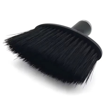 Espanador Pincel De Barbeiros E Cabelereiros Macio ABS Preto