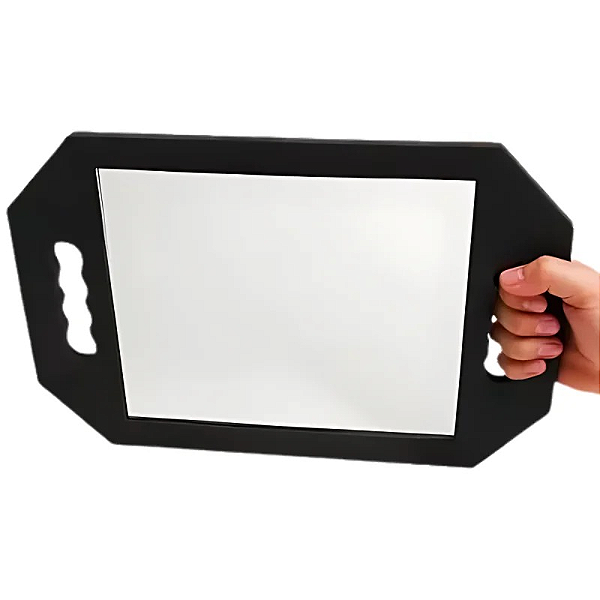 Espelho de Mão Profissional Preto