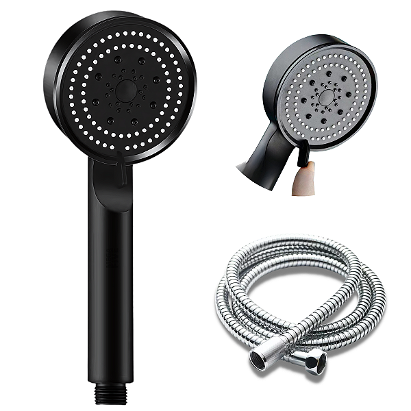 Ducha Com 5 Modos de Jato Para Lavatório de Salão + Mangueira em Inox 1,2m