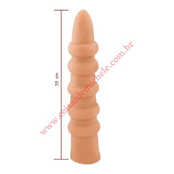 Plug escalonado silicone - 19cm