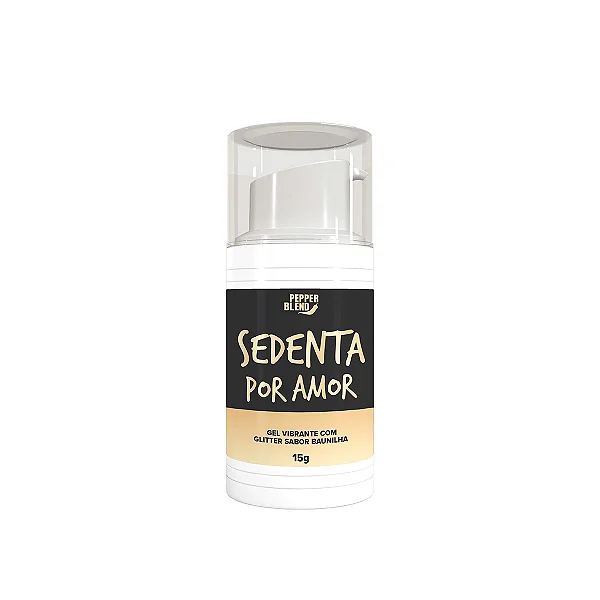Sedenta Por Amor Gel Comestível vibrador liquido - Pepper Blend - excitante 15g Baunilha