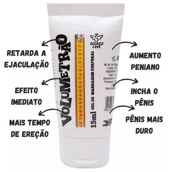 @ Volumetrão Gel Vasodilatador Sensação de Aumento Peniano Retarda a Ejaculação 15ml Secret Love