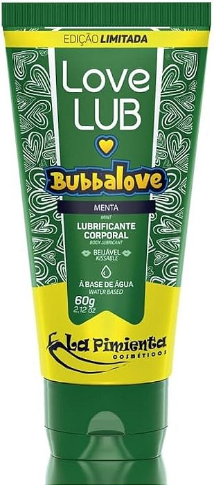 Love Lub Bubbalove Lubrificante Corporal Beijável Menta - La Pimienta - 60g 2026