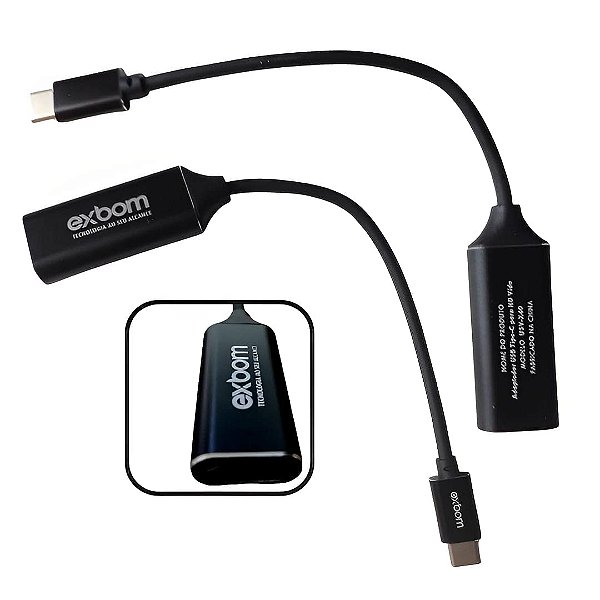 Adaptador Tipo C para HD 4k - Exbom U3V-X40