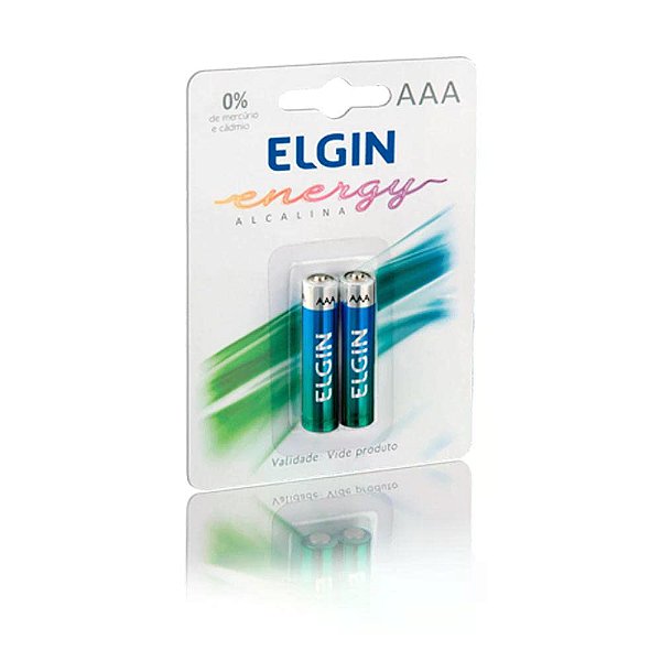 Pilha Aaa 1,5v Elgin Alcalina Blister 2 Peças