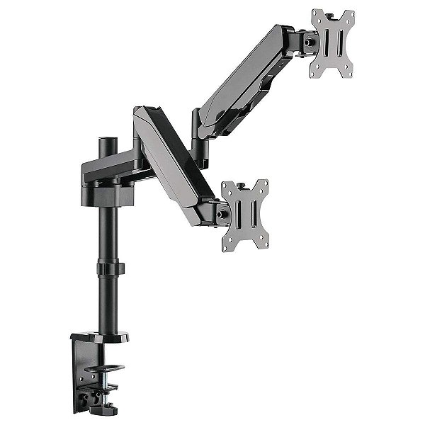 SUPORTE A GÁS PARA 2 MONITORES 17'' A 32'' VESA 100X100 PLMSM02B - PCYES