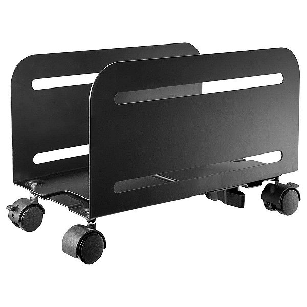SUPORTE PARA CPU AJUSTÁVEL COM RODÍZIO FEITO EM AÇO - MODELO PLMSC02 - PCYES