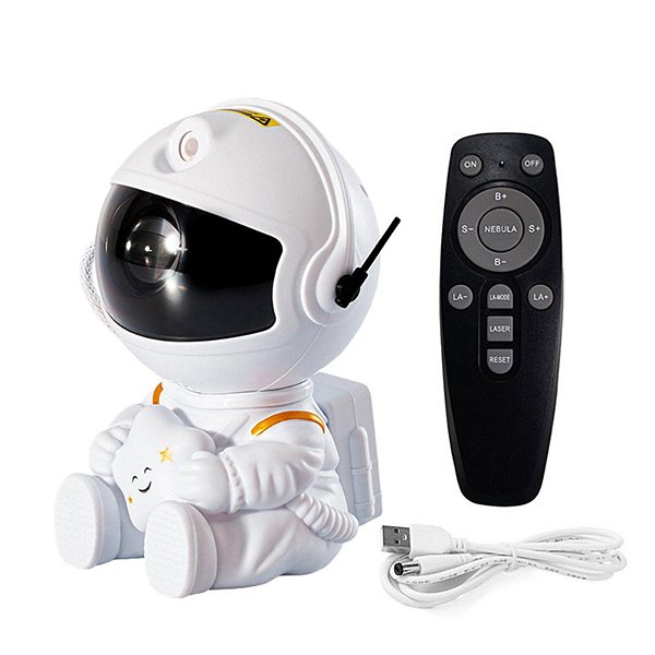 Projetor de luz da galáxia do astronauta - Projetor de céu estrelado de astronauta com controle