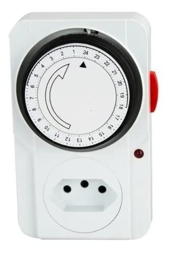 Temporizador Tomada Mecânico Bivolt Timer Programável 110v 220v