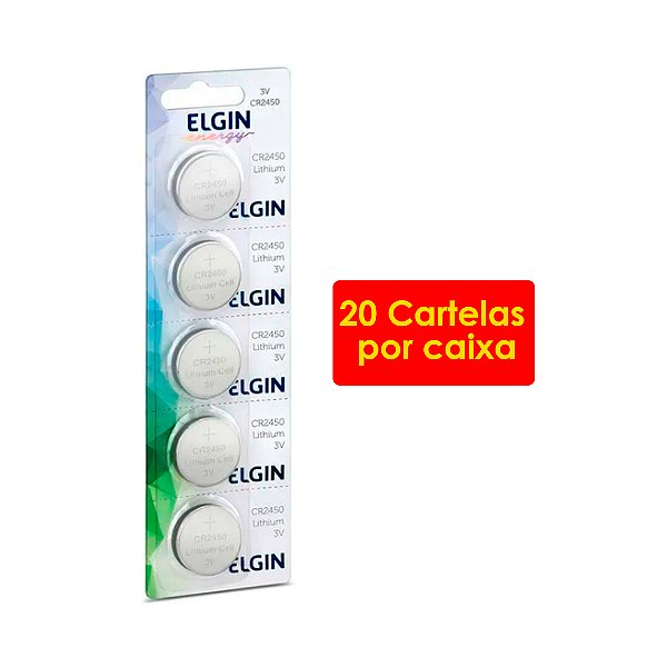 Kit 20 blisters BATERIA DE LITIO CR2450 C/5 82305 Elgin