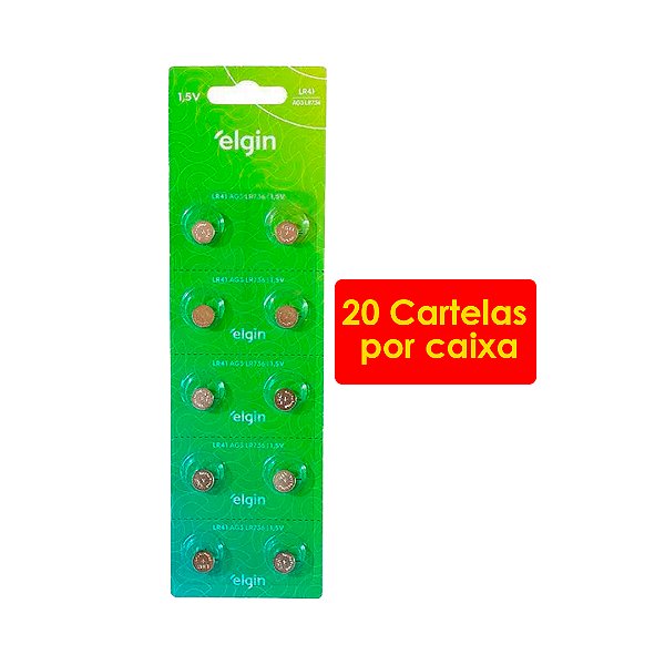 Kit 20 Blisters de Baterias Alcalina de 1, 5v tipo LR41, LR736, AG3, 10 unidades