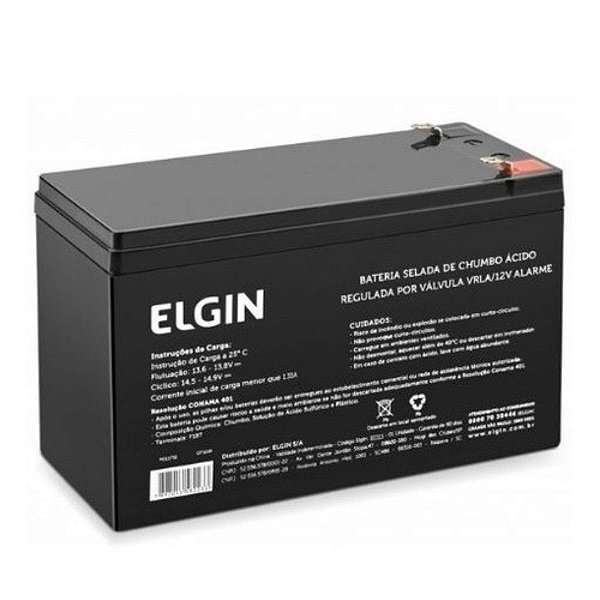 Bateria Selada, Elgin, 12 V, Vrla, Alarme, Terminal F1