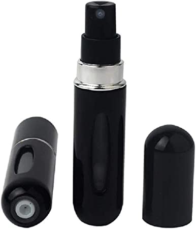 Frasco de spray atomizador de perfume recarregável de 5 ml, portátil, mini vazio, fácil de encher, com perfume