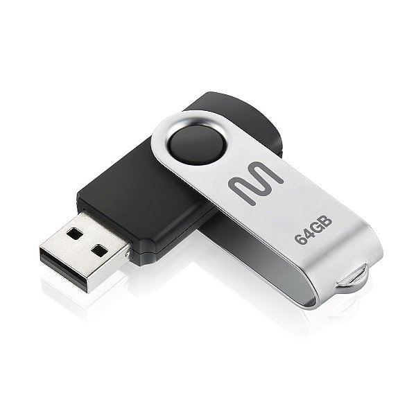 PENDRIVE TWIST PRETO 64GB