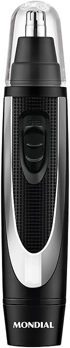 Aparador de Pelos Classic Mondial Preto-Prata 08W Bateria - TR-01