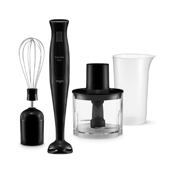 Mixer Vertical Turbo Chef Elgin 3 em 1 - 200W Preto - 127V