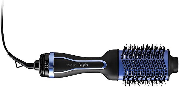 Escova Secadora 3 em 1 Elgin Agile Glossy 1300W Bivolt Tourmaline Íon Anti-Frizz