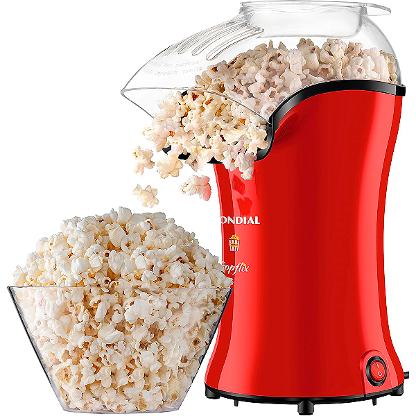 Pipoqueira Elétrica Mondial Popflix PP-03 1200W Vermelha 127V