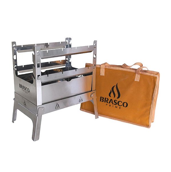 Churrasqueira Portátil SMART 4035 - Aço Inox (somente churrasqueira) com Bag