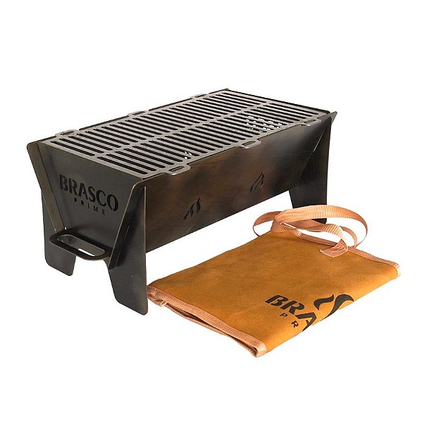 Churrasqueira Portátil Compacta- Mini Parrilla HAPPY - Com Bag