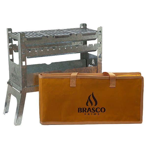 Churrasqueira Portátil JOY com Grelhas em Aço Galvanizado com Bag