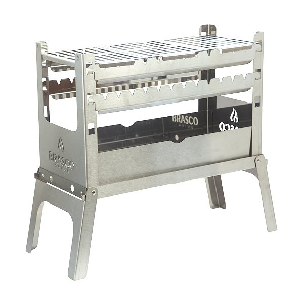 Churrasqueira Portátil JOY com Grelhas em Aço Inox sem Bag