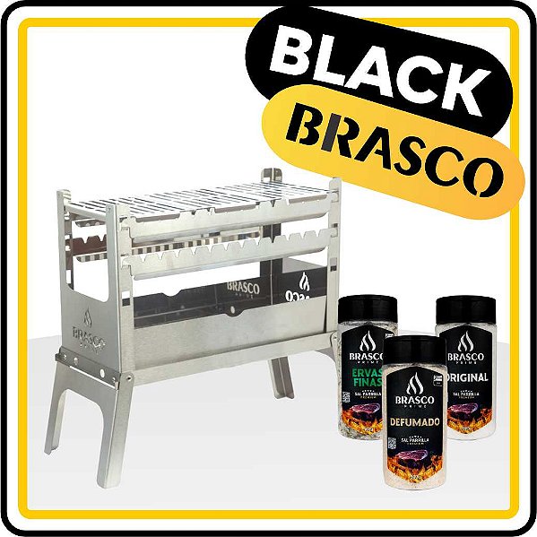 KIT CHURRASQUEIRA JOY + TRÊS SAIS DE PARRILLA