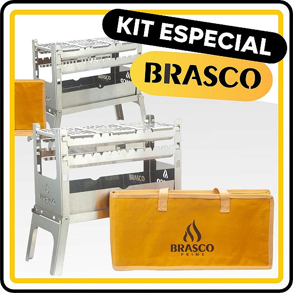 KIT DUAS CHURRASQUEIRAS JOY COM BAG