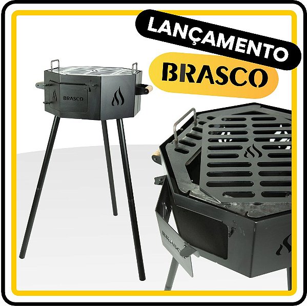 Churrasqueira Parrilla Portátil Barca com 01 Grelha