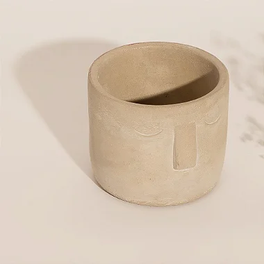 Vaso Cimento Olho Branco Pequeno