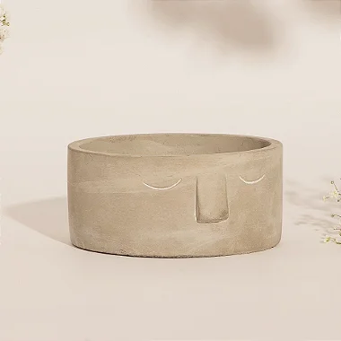 Vaso Cimento Olho Branco Pequeno