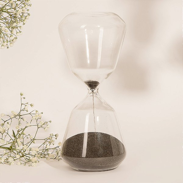 Ampulheta Preta 15 Minutos