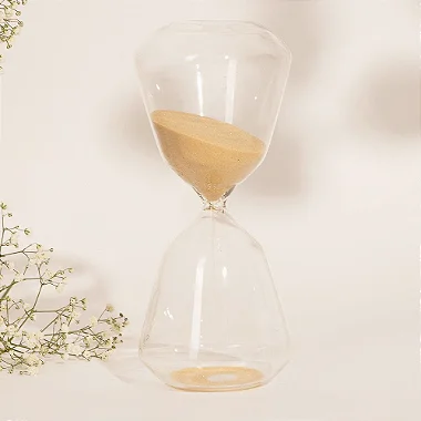 Ampulheta Vidro Mostarda 15 Minutos