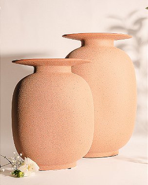 Vaso Cerâmica Bag Marrom