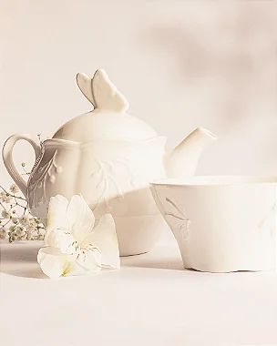 Conjunto Chá Porcelana Butterfly