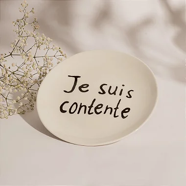 Prato Porcelana Je Suis Contente