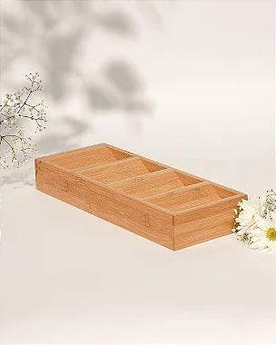Organizador Talheres Bambu