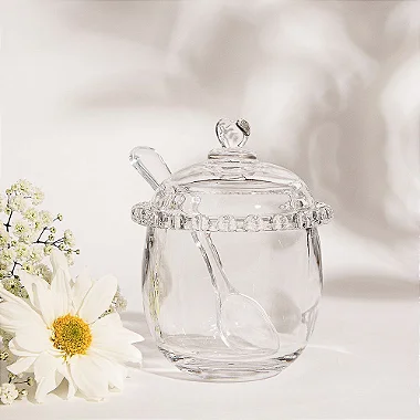 Açucareiro Vidro Cristal Coração