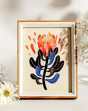 Porta Retrato Flores e Frutas 15x20