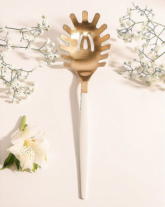 Pegador Massa Champanhe Branco