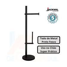 PAPELEIRA VERTICAL C/RESERVA FLAT BLACK